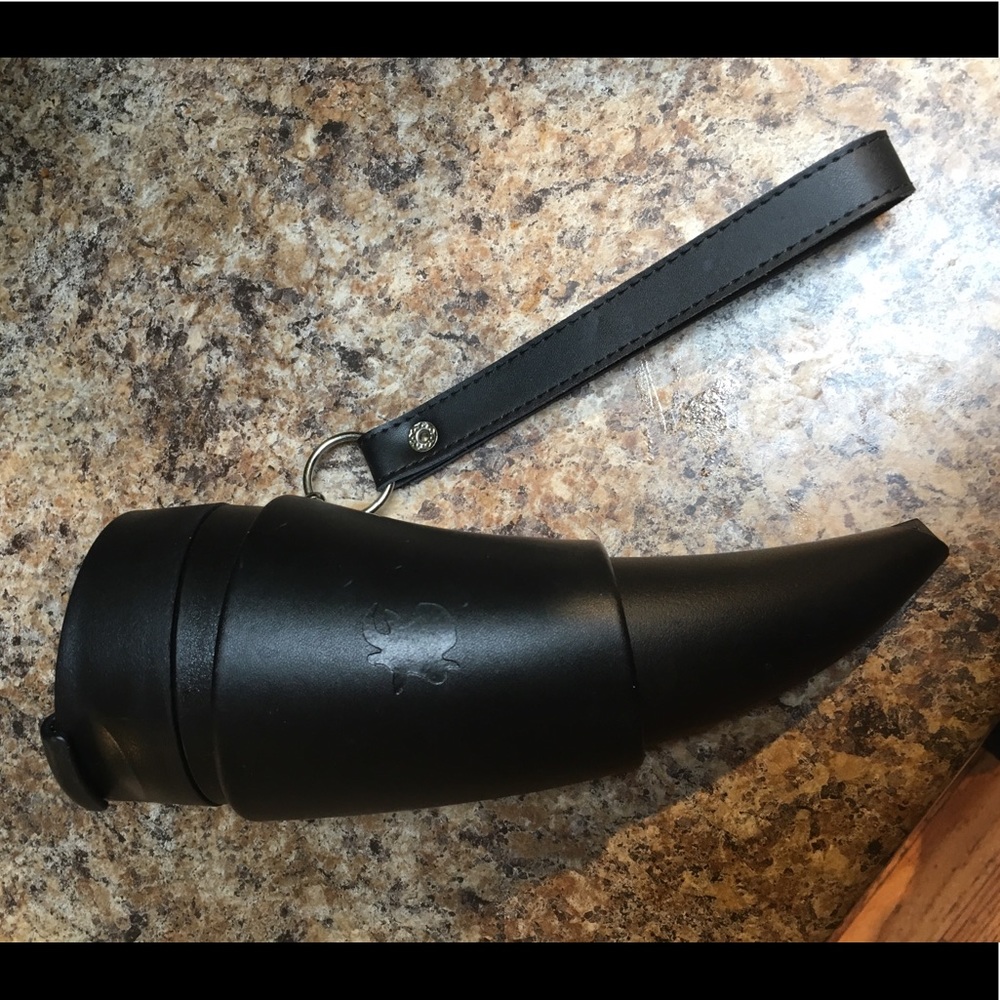 Goat story travel coffee mug drinking horn